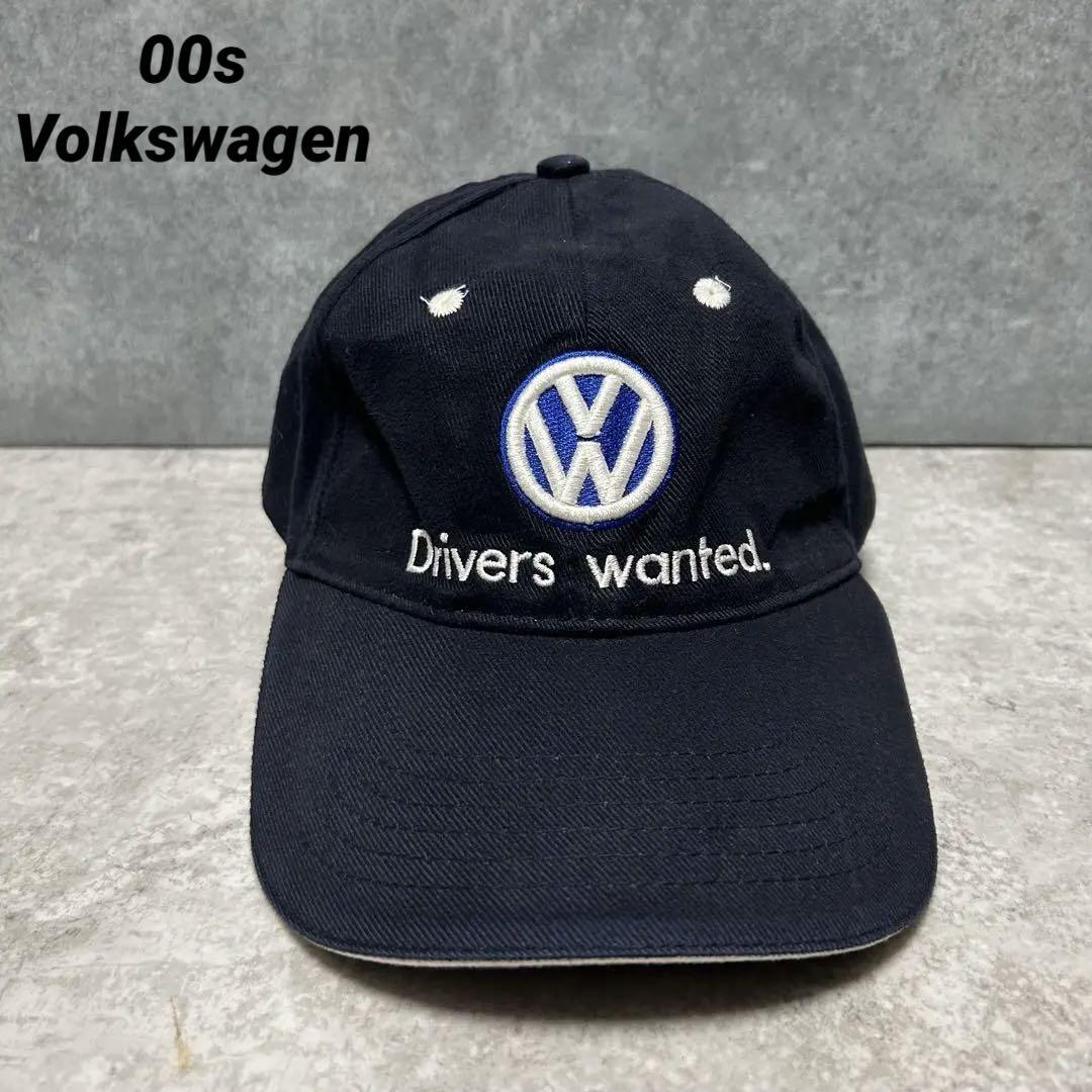 

[Б/У] Редкая кепка Volkswagen 2000-х годов, темно-синяя, вышивка корпоративного логотипа