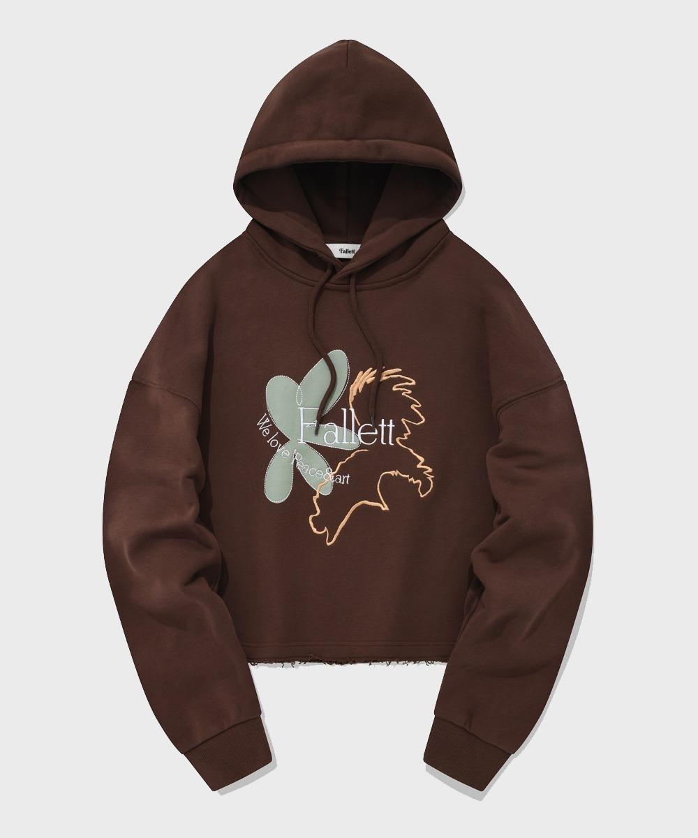 Pallet Women S Garden Crop Hoodie Brown Brown/M