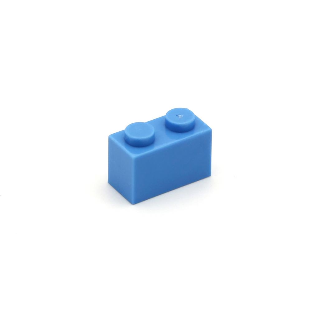 Non-Toxic 100Pcs Diy Building Blocks Thick Figures Bricks 1X2 Dot Educational Creative Size Compatible With 3004 Plastic Toys For Children