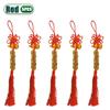 1-20PCS Wooden Gourd Copper Five Emperor Coin Pendant Chinese Knot Tassel Lucky Charm Auspicious Knot  Home Decor Pendant