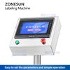 ZONESUN Automatic Label Applicator Polygon Bottle Labeling Machine Sticker Dispenser Machine Irregular Container ZS-TB550V