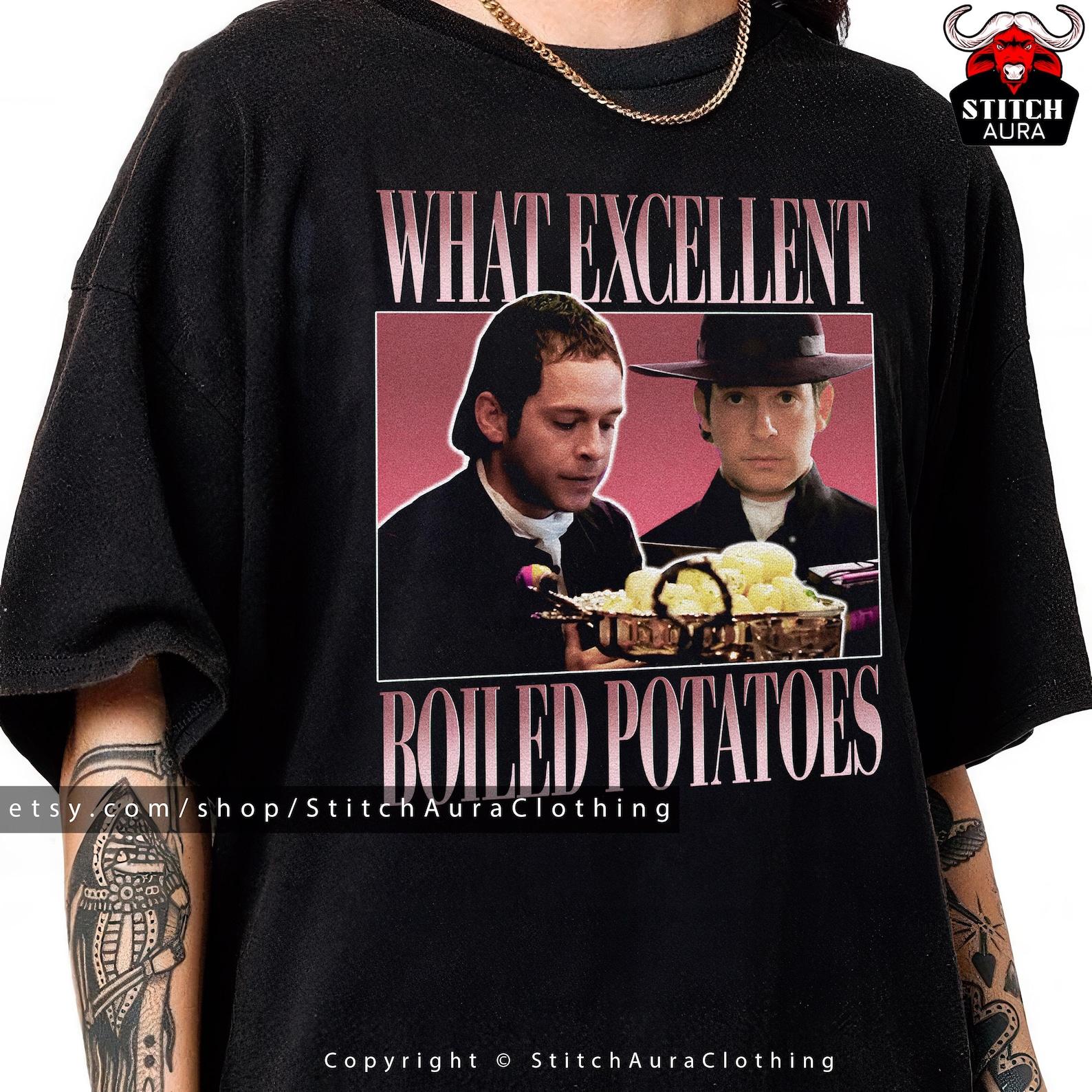 Boiled Potatoes Funny Meme T-Shirt,Elizabeth Bennet Ring Dress,Bennet Doll,Jane Austen Hoody,Pride and Prejudice Tee,Fitzwilliam Darcy Shirt S