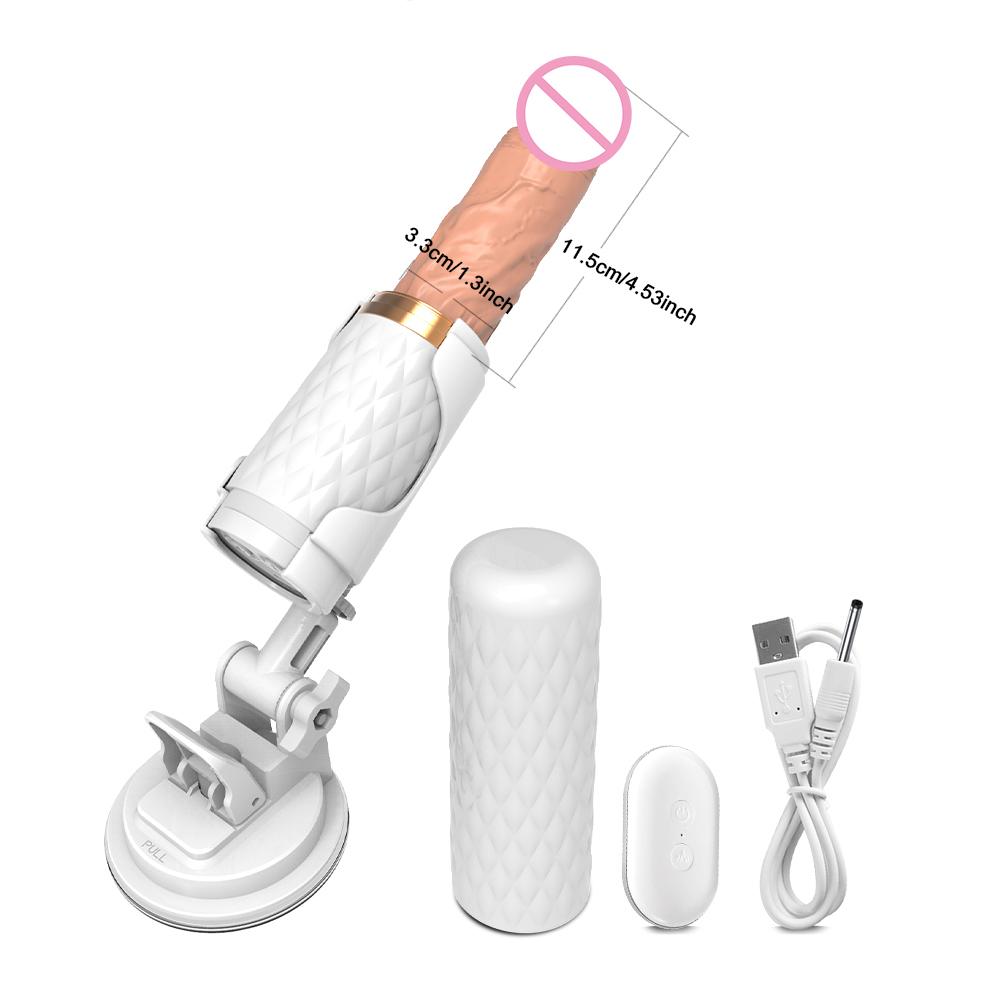 Thrusting  Dildo Vibrator with Suction Cup Telescopic Automatic Sex Machine for Adult Sex Products Erotic Sex Toys for Women