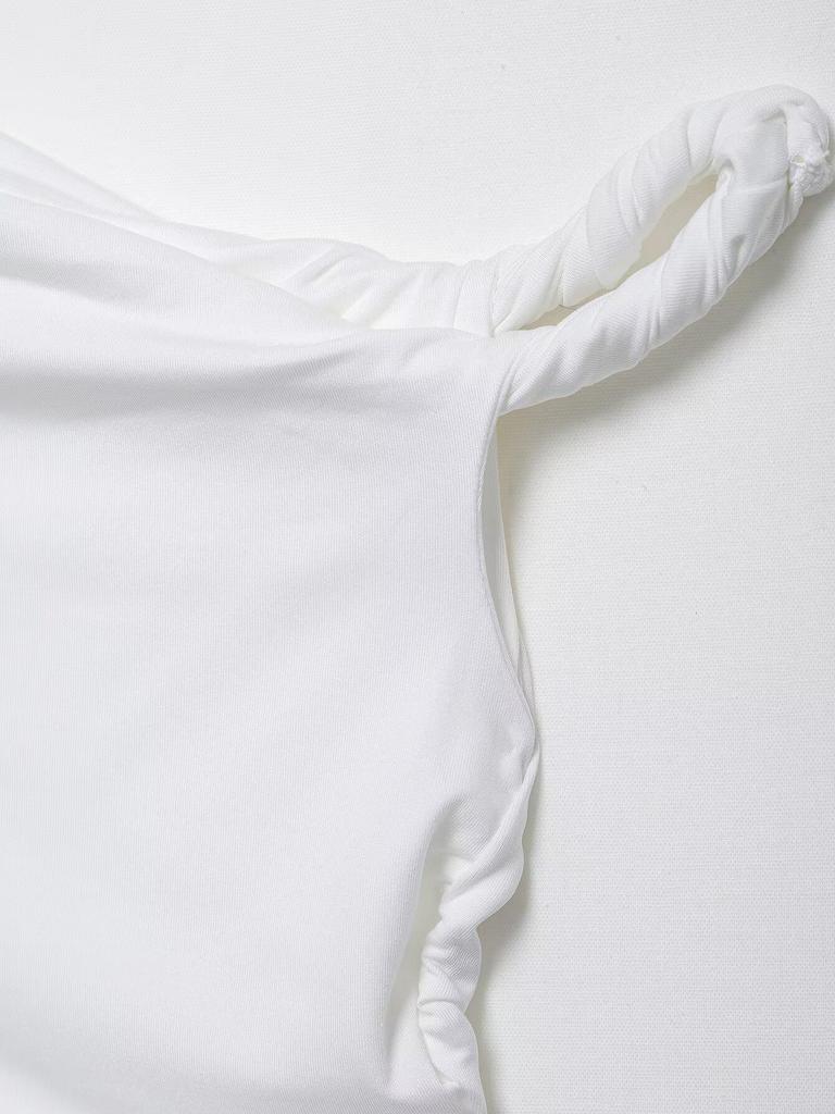 2025 Spring European & American Style Women's One-Shoulder Ruffled Slim-Fit Top