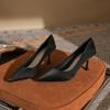 Temperament pointed thin heels versatile women's high heels new simple black shoes classic not tired feet women