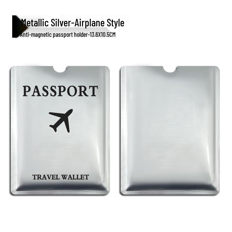 In-Stock Silver RFID Card Holder: Anti-Scan, Anti-Demagnetization, Anti-Theft NFC Bank ID Aluminum Shield