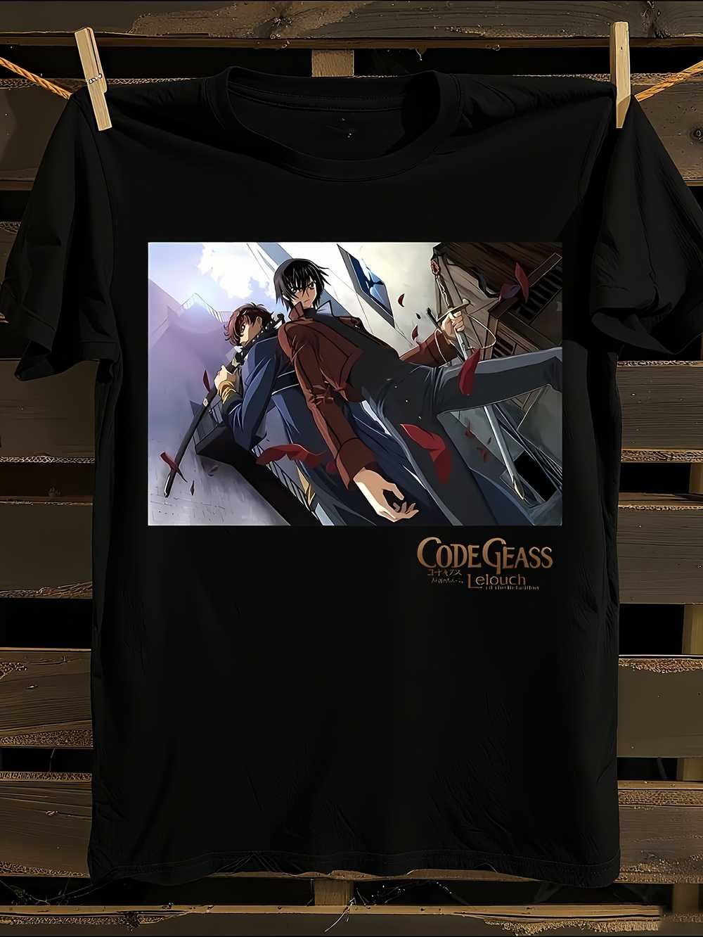 

Официальная футболка по аниме Code Geass Мужская футболка Женские футболки с принтом букв Футболка с короткими рукавами Повседневная уличная футболка Топ XXXXL