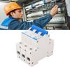 Disconnecting Switch Miniature Circuit Breaker PC Flame Retardant 3 Poles DIN Rail Mount Circuit Bre