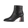 Barbara Leather Basic Daily 7cm Ankle Boots Bbe833bk