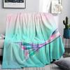 1Pc Mermaid Tail Print Flannel Blanket, High Quality Comfortable for All Seasons, Home Decor, Warmth and Comfort, Perfect for Christmas Gifts