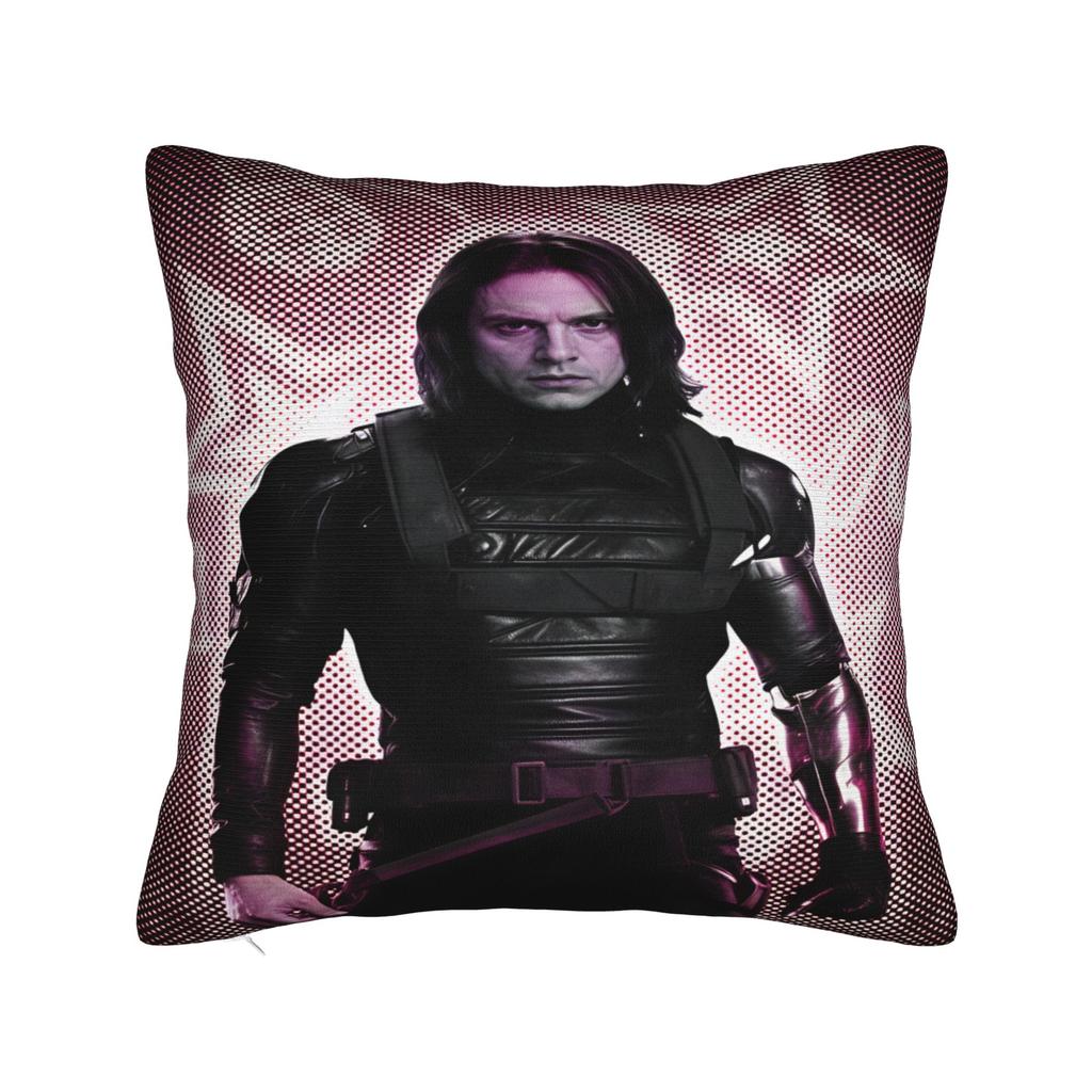 Bucky Barnes Winter Soldier Pillow Case Soft Pillow Cover For Sofa Home Decoration Fashion Pillowcases