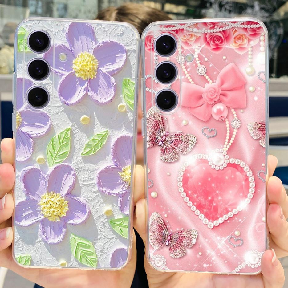 For Samsung Galaxy S24 Plus Case SM-S926B Cute Fashion Painted Cover Soft Slim Phone Case For Samsung S24 Ultra S 24 S24+ Fundas