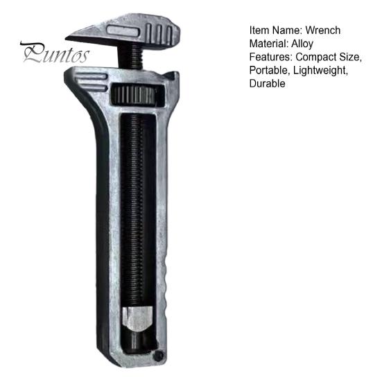 Keychain Bottle Opener Mini Wrench Rustproof Corrosion Resistant Adjustable Compact Size Portable Alloy Multi-tool