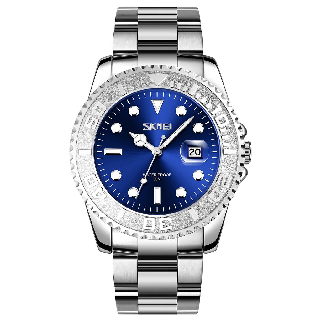 Classic Watches Men Waterproof Calendar Watch For Man Luxury Stainless Steel Business Clock New