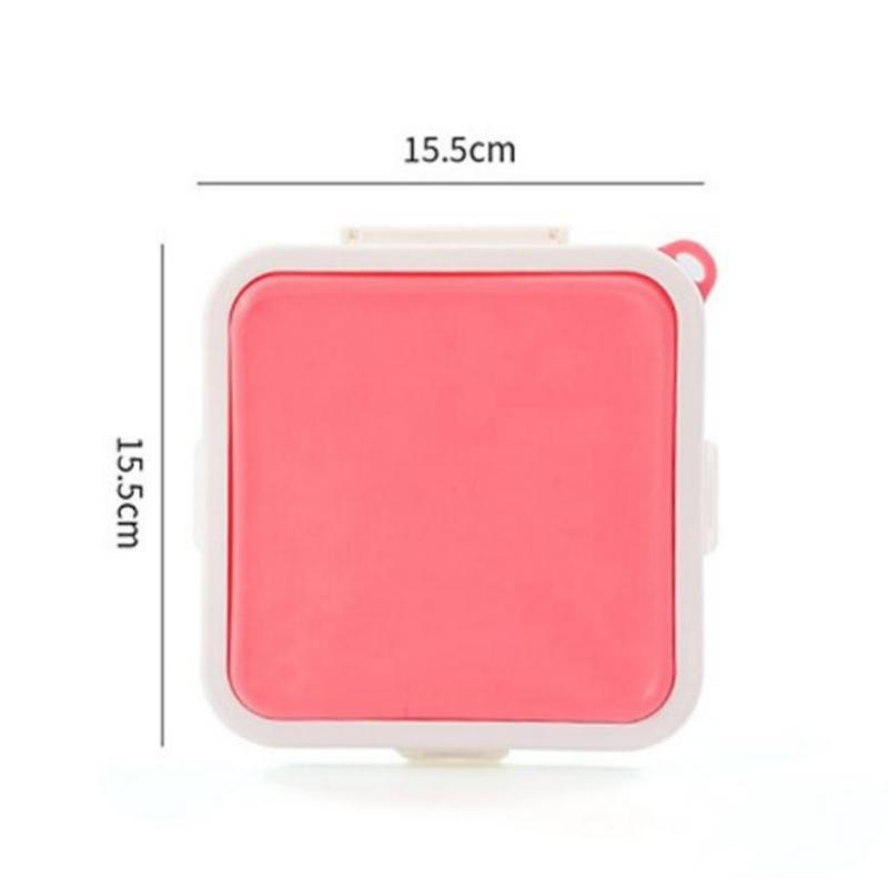 Silicone Sandwich Keeper Toast Storage Container Reusable Hanging Design Microwave Safe Portable Lunch Box for Home Office