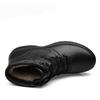 Men's Winter Martin Boots with Velvet Lining - Warm, Casual, High-Top, Round Toe, Large Sizes Available