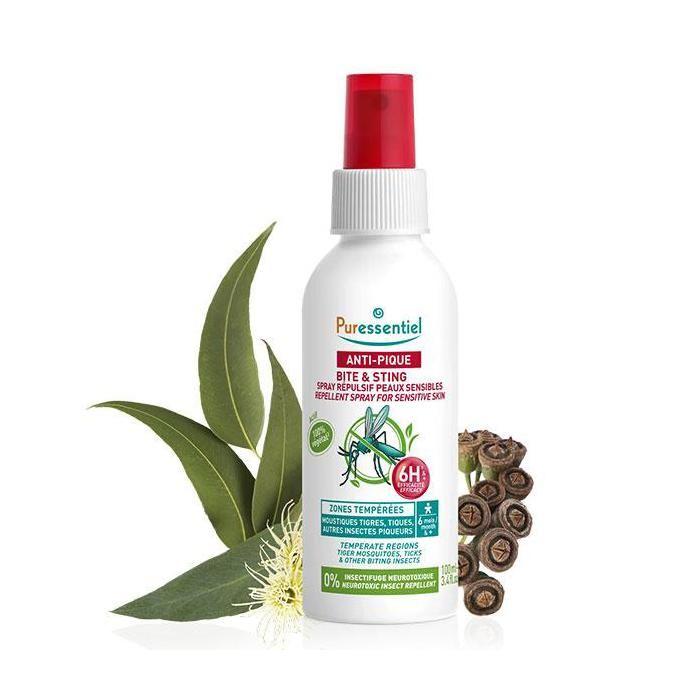 Puressentiel Anti-Pique Spray Répulsif Peaux Sensibles 100 ml