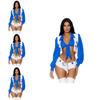 Costume di Halloween di Tendenza per Adulti Costume da Cheerleader da Donna con Design a Stella