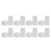 8pcs 5mm LED Strip Light Connectors Transparent 2 Pin Light Connectors  For DIY Home Projects