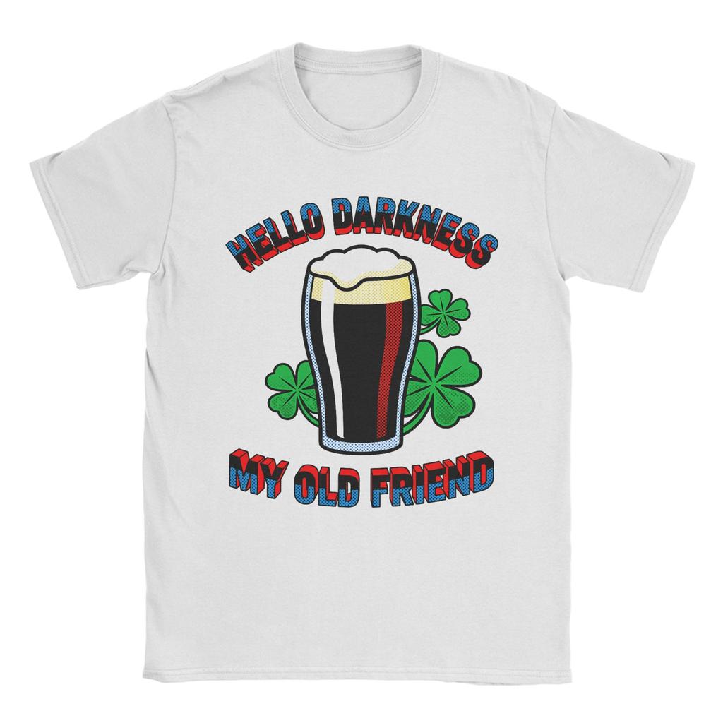 St Patricks Catricks Day Cats Saint Pattys Unisex T Shirts  Novelty Tees Short Sleeve Round Neck TShirts Cotton Plus Size Tops
