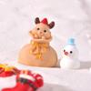 Miniature Snowman Santa Claus Figurine Micro Landscape Christmas Decorations  Birthday Gift