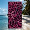 Y2K Leopard Towel Beach Towel Travel Lightweight Skin Friendly For Pool Beach Camping Cruise Summer