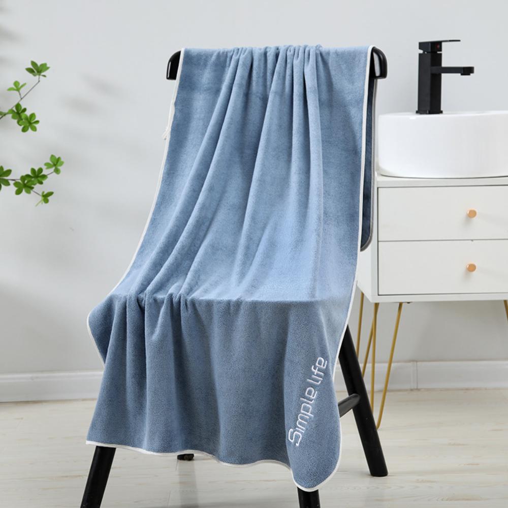 Multi-Purpose 70*140cm Bath Towels Oversized Microfiber Hair Towels Absorbent Quicker Dry Beach Towel for Sport
