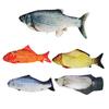 Flopping Fish Cat Toy with Catnip Interactive Automatic Floppy Carp Kitten Kicker Toy Electric Realistic Plush Wiggle Fish for Indoor Cats Dogs