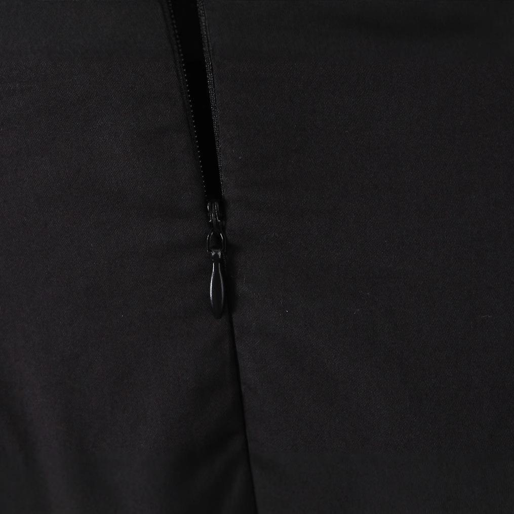 Autumn European & American Style Sleeveless Waist-Slimming Short Dress