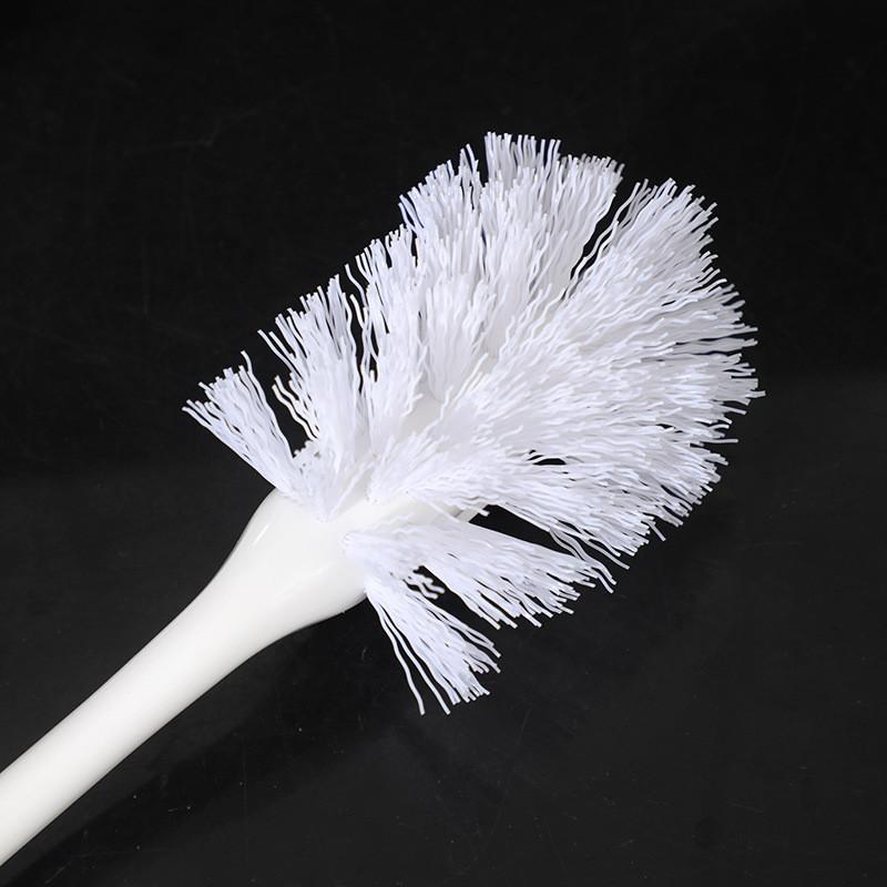 Toilet Kit Brush With Stand Long Handle Plastic Design For Bathroom Maintenance