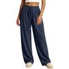Women's Corduroy Pants Loose Fit Flowy High Waisted Casual Trousers for Everyday Wear