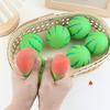 1/2Pcs Stress Relief Yolk Fidget Toy Cartoon Pig Bunny Watermelon Double-yolked Egg Squeeze Sensory Toy Hand Exercise Relaxation Stress Ball