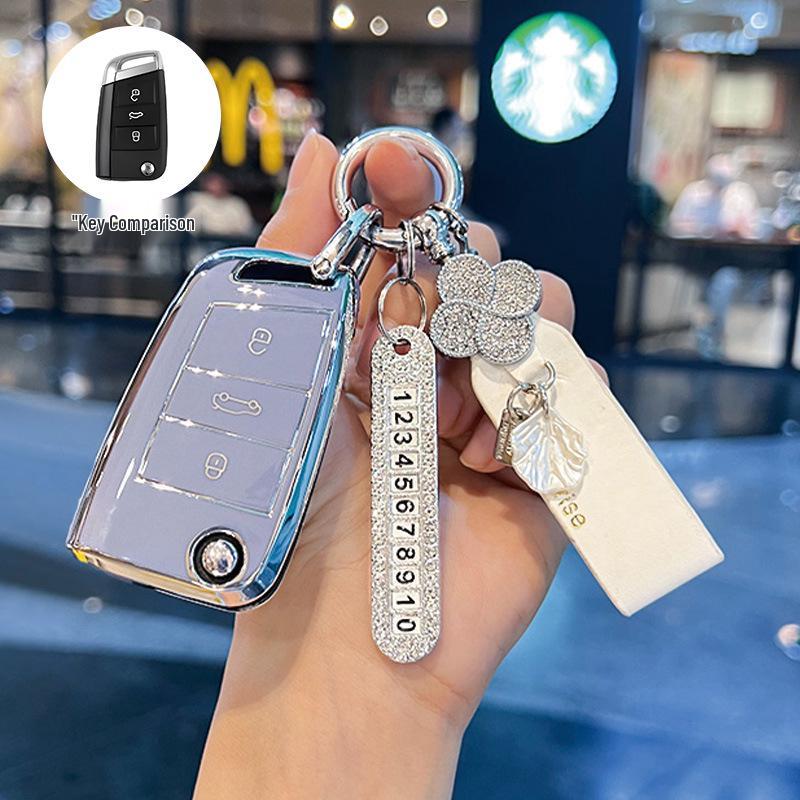 Volkswagen Passat Key Cover for 2017/18 Models - Dedicated SAIC Passat Car Key Shell with Buckle