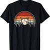 Drums Heartbeat Drummer Percussionists Retro Drum Drumming T-Shirt