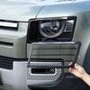 Pair of Headlight Protective Grilles for 20-23 Land Rover Defender