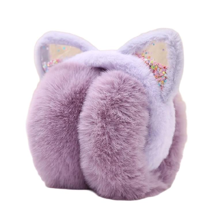 Kitten Earmuffs For Women And Girls, Soft Fleece Lining, Adjustable Winter Ear Cover For Outdoor Use