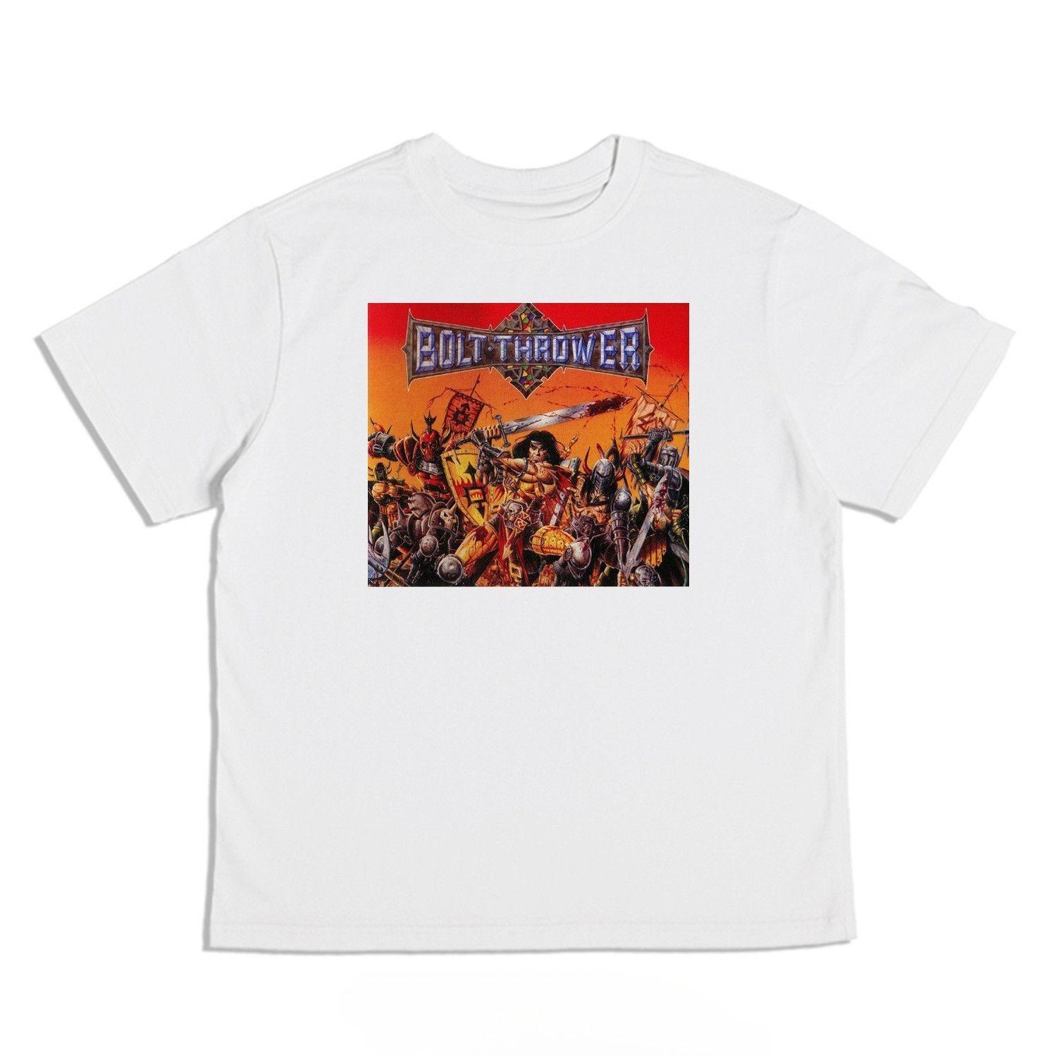 British Death Metal Rock Band Bolt Throwers Album Print Loose Tshirt Shortsleeved for Both Men and Women M