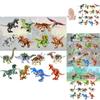 Moc Dinosaur Building Block Set Tyrannosaurus Rex Stegosaurus Pterodactyl Triceratops Velociraptor Diy Toy Bag