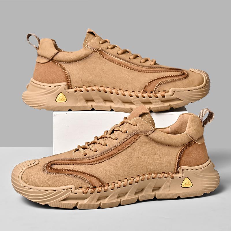 Chaussures décontractées pour hommes automne nouveau cuir souple à semelle souple chaussures de sport légères et antidérapantes chaussures pour hommes grande taille
