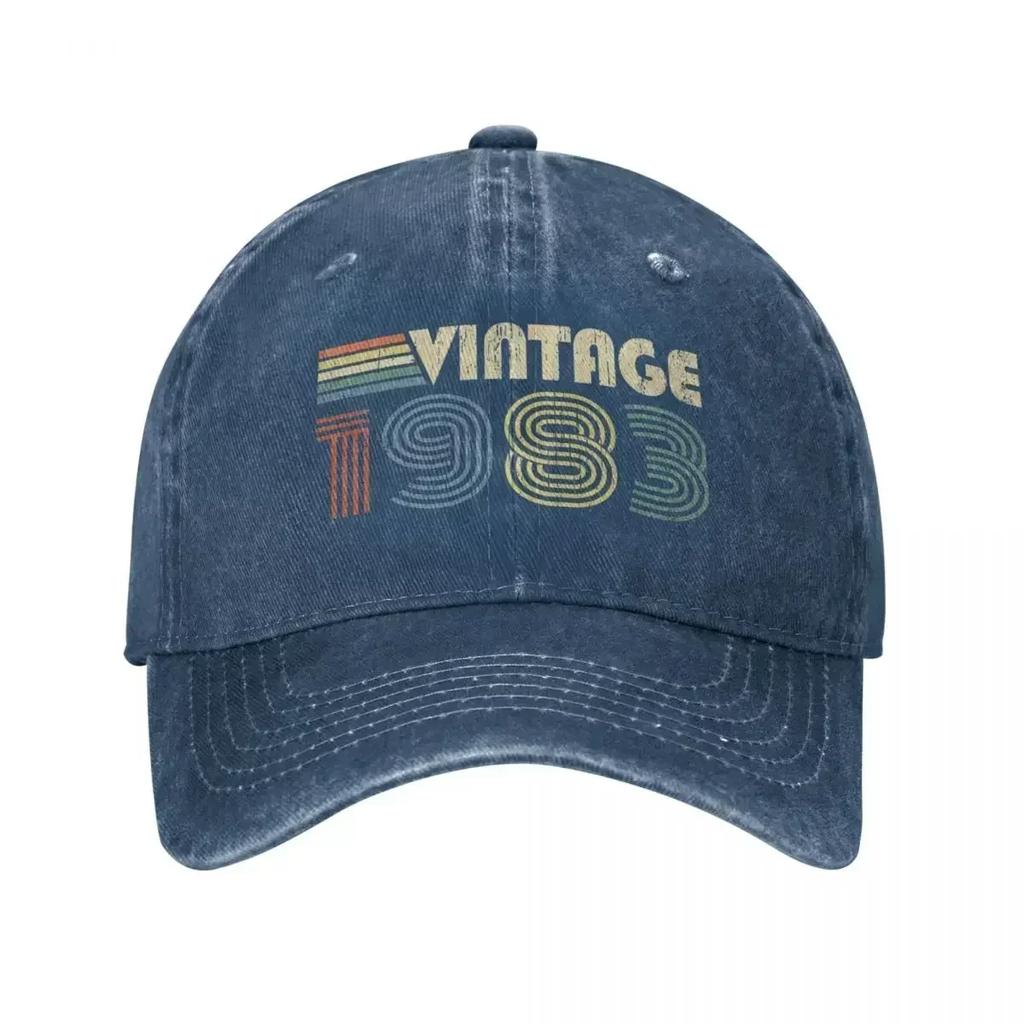 2022 New 1983 40th Birthday Gift Washed Cotton Baseball Caps Snapback Hat Dad Visor Cap Spring Summer Vintage Casquette Gorras