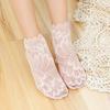 Lace Flower Mesh Boat Socks Breathable Short Socks New Lolita Socks  Women's Fashion
