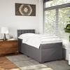 Maison Exclusive - Sommier à lattes de lit avec matelas Gris 90x190 cm Similicuir
