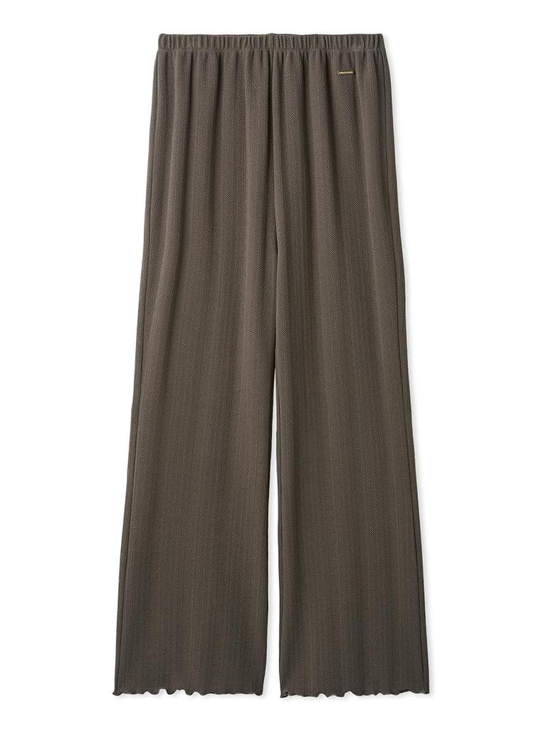 Jacquard Long Pants PWCP255299BRWF Heart-shaped