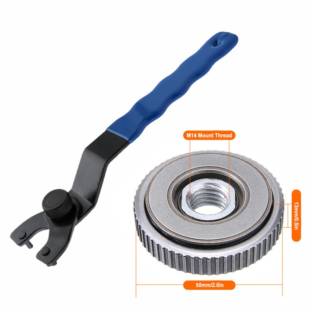 New Adjustable Angle Grinder Accessory Wrench Plastic Keylock Handheld Household Wrenches Quality Repair Power Tool Accessories
