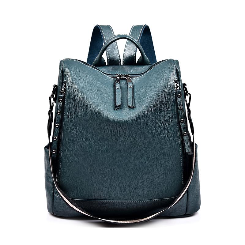 New Backpack for The New Versatile Fashion Casual Travel Large Capacity European and American Leather Bag Trendy Women's Backpack