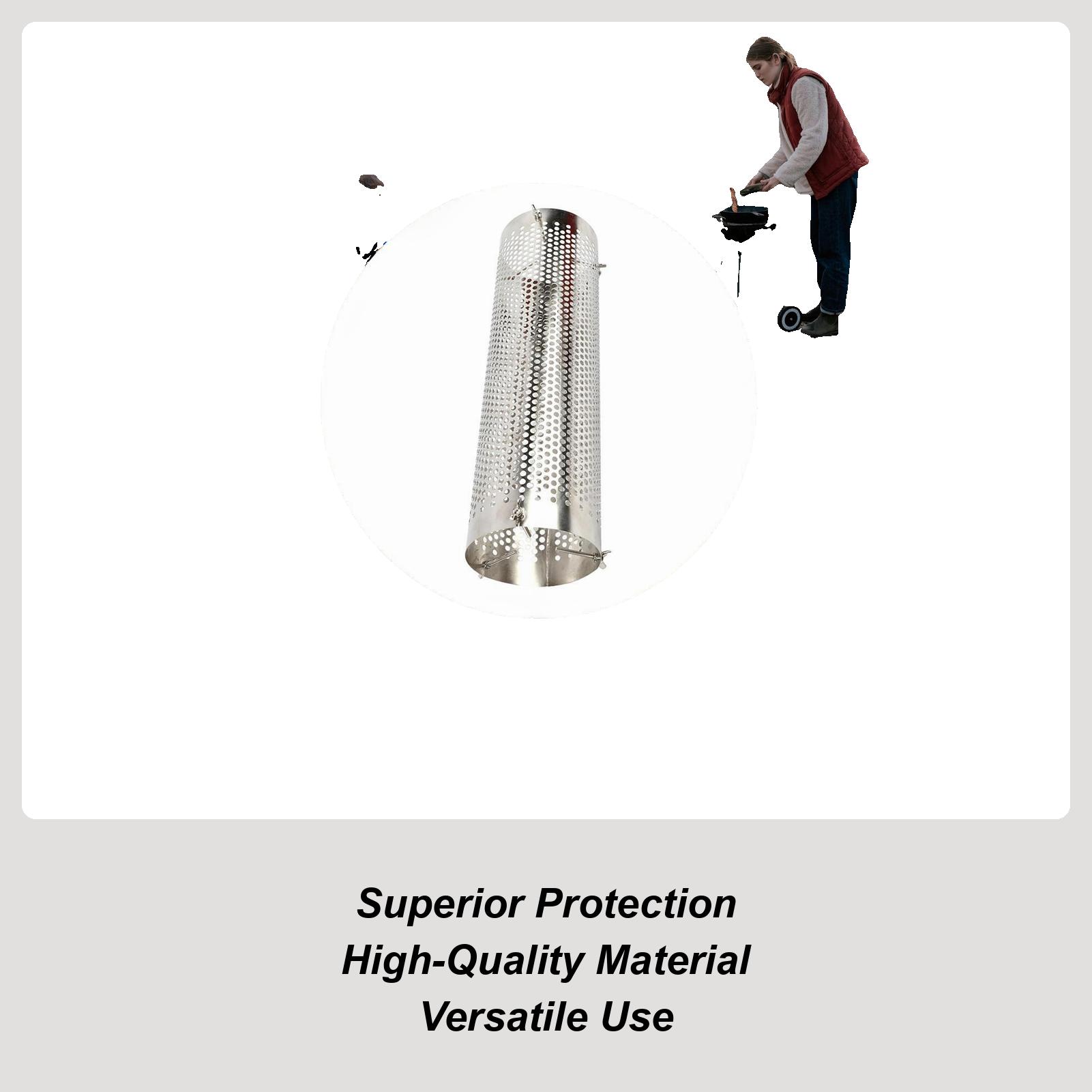 Stainless Steel Wood Stove Pipe Heat Shield, Anti-Scald Protector Net for Hot Tent Chimney Flue,  Camping Heater Accessories China Mainland