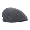 Beret Men's Solid Color Cap Forward Hat Men's Casual Hat Elderly Hat