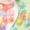 Candy Color For Jewelry Making Loose Beads DIY Crafts 10Pcs 13*17mm Pendant Heart Crafts Wholesale Necklace Bracelet Transparent Acrylic Unisex