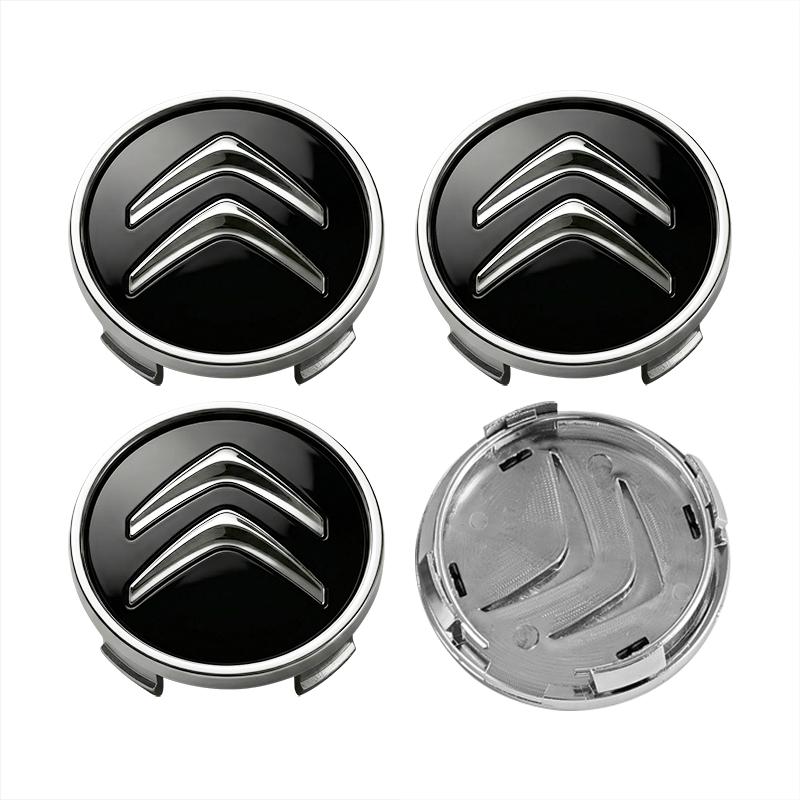 

4Pcs 60MM Anti-Rust Rim Emblem Decals Scratch-Proof Car Wheel Center Cover For Citroen C1 C2 C3 C4 C5 C6 C8 C4L DS3 DS4 DS5LS DS6 Accessories чёрный