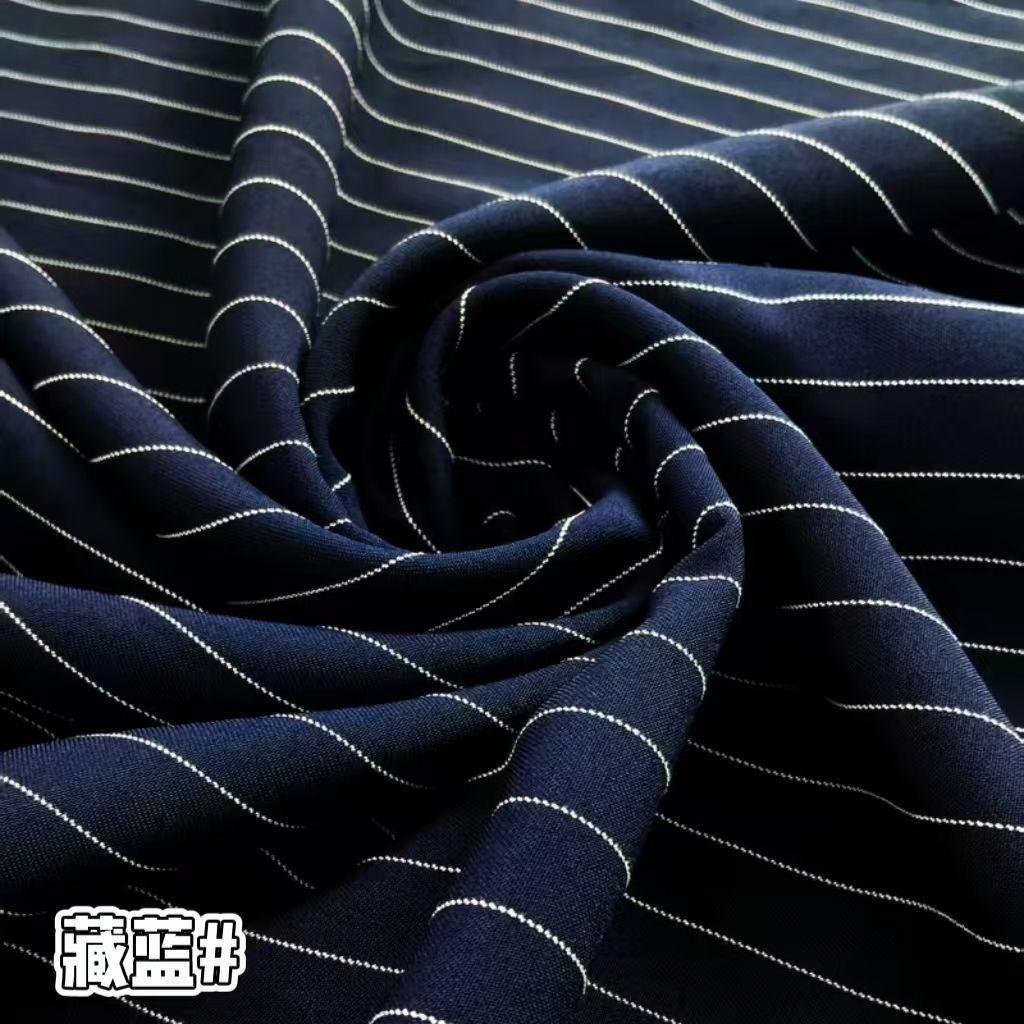 Klassischer Streifenanzugstoff Knitterfest pro Meter für Hosen Röcke Uniformen DIY Nähstoff Hängend Elastizität Weiß Rot